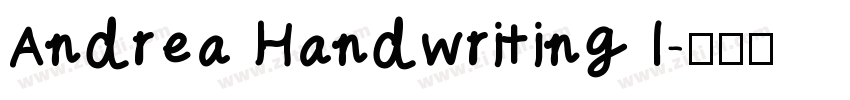 Andrea Handwriting I字体转换
